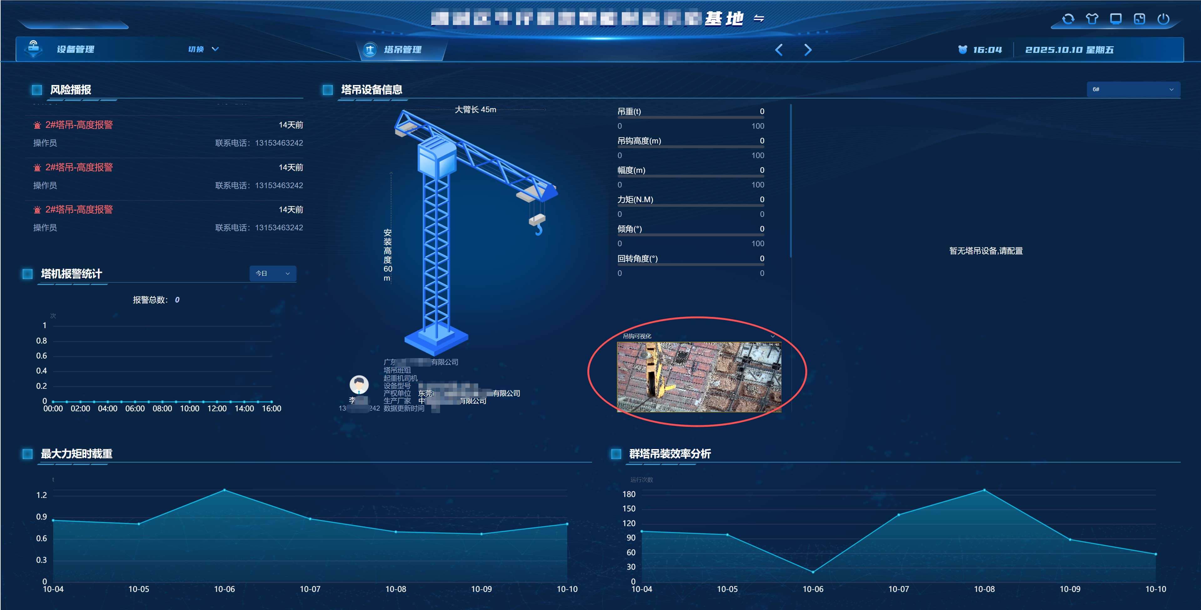 智慧工地-塔吊管理(含吊鉤可視化)) 智慧工地-塔吊管理(含吊鉤可視化))