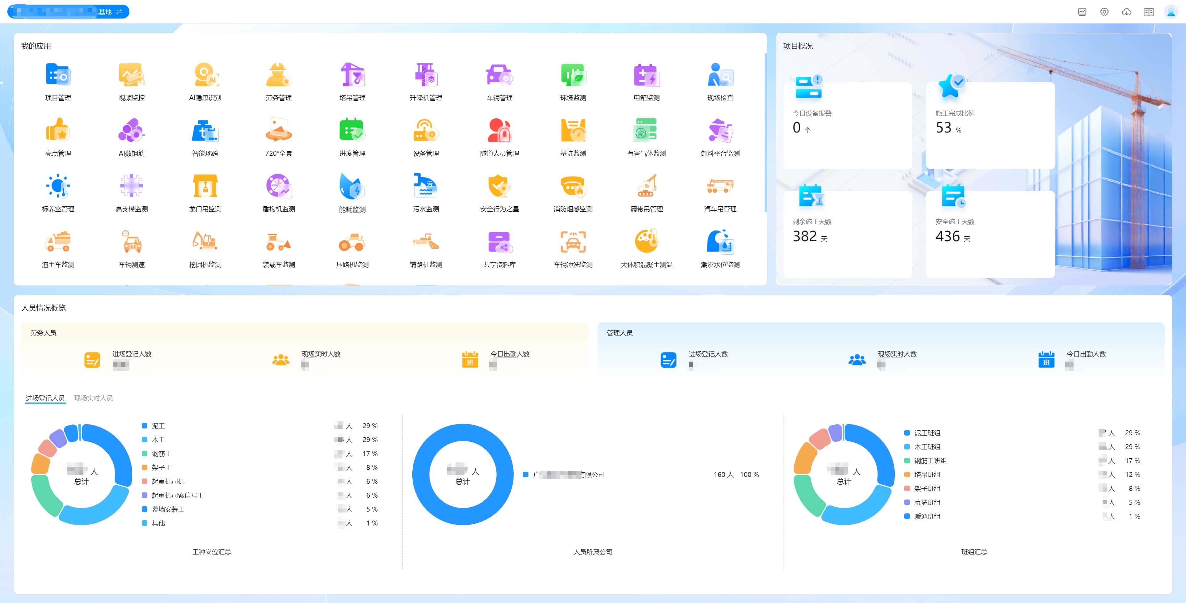 智慧工地-功能大全 智慧工地-功能大全
